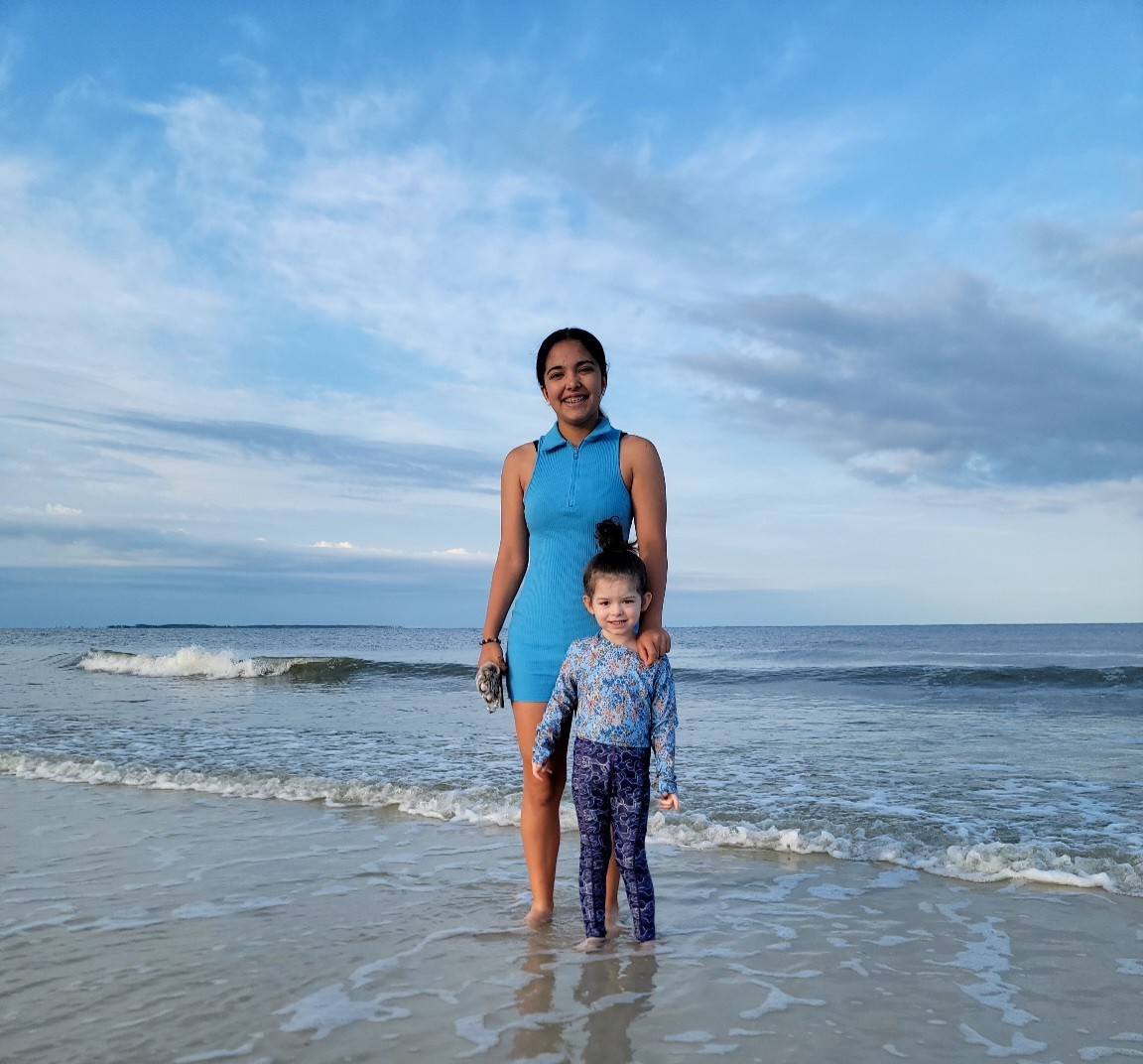 Rayne and Amanda at the Beach